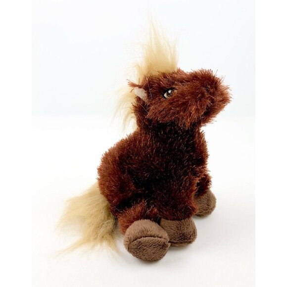 Webkinz Brown Fuzzy Horse Farm Stuffed Animal Plush Soft Toy Pet Ganz No Code - Picture 4 of 11